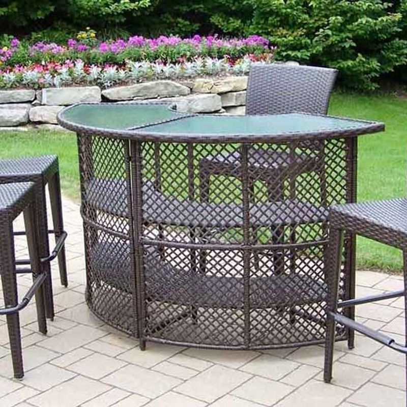 Crossweave Outdoor Furniture Bar Height
